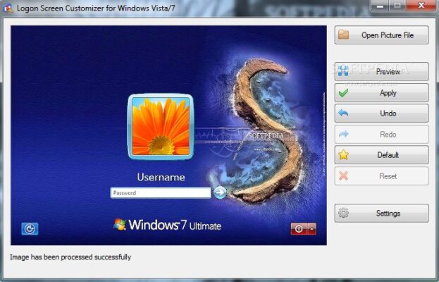 VS Logon Screen Customizer 修改Windows 7 開機登入畫面