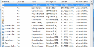 ShellExView 編制右鍵選單 - 系統工具
