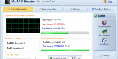 MzRAMBooster 4.1Portable 免安裝 記憶體自動調整軟體 - 系統工具