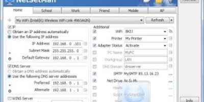 NetSetMan 4.0 Portable 免安裝 切換網路設定 - 網路通訊