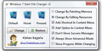 Windows 7 Start Orb Changer 5.0 修改美化Win7開始按鈕 - 系統工具
