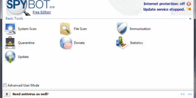 Spybot – Search & Destroy 2.4 Portable 免安裝  免費惡意程式/木馬防護軟體 - 防毒保護