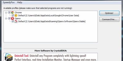 SpeedyFox 2.0.13 加速FireFox、Chrome、Opera、Skype、Thunderbird - 系統工具
