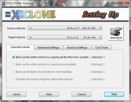 XXCLONE 2.07硬碟對拷 直接轉移資料至新硬碟