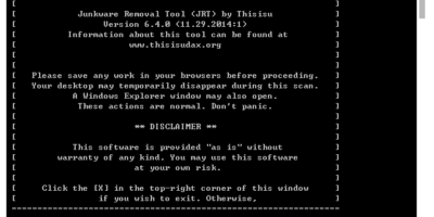 (下載+教學)Junkware Removal Tool 8.1.1 網頁綁架/搜尋綁架/工具列綁架 - 網路通訊