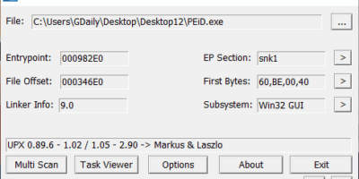 PEiD 0.95 Portable 免安裝 加殼偵測工具 - 系統工具