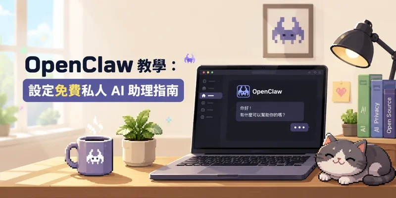 OpenClaw 教學：設定免費私人 AI 助理指南